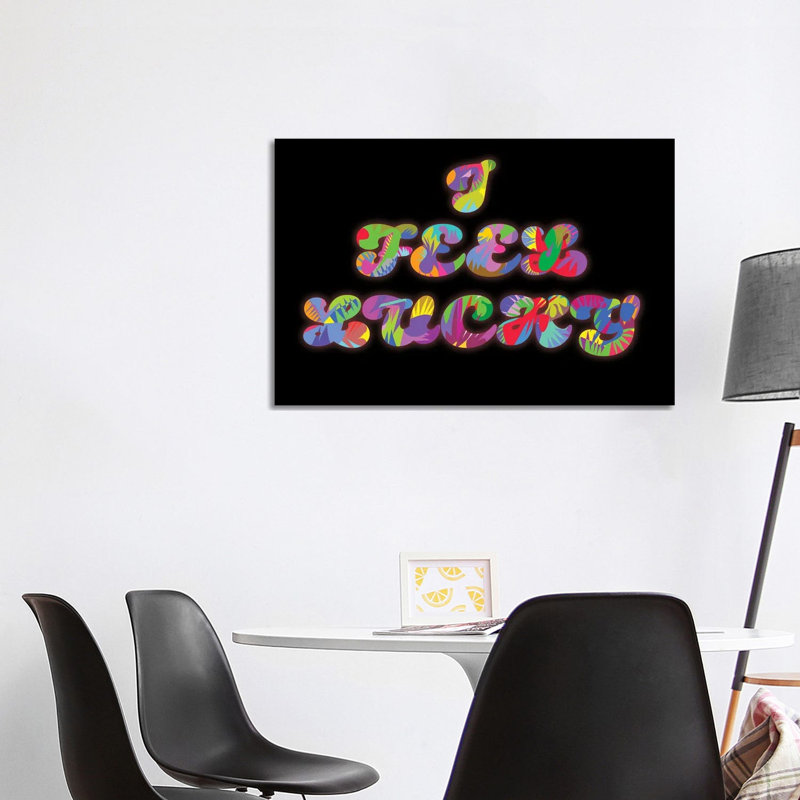 «I Feel Lucky 2026», reproduction d'art sur toile tendue, 26" x 40", Gallery Wrapped Canvas, No Frame