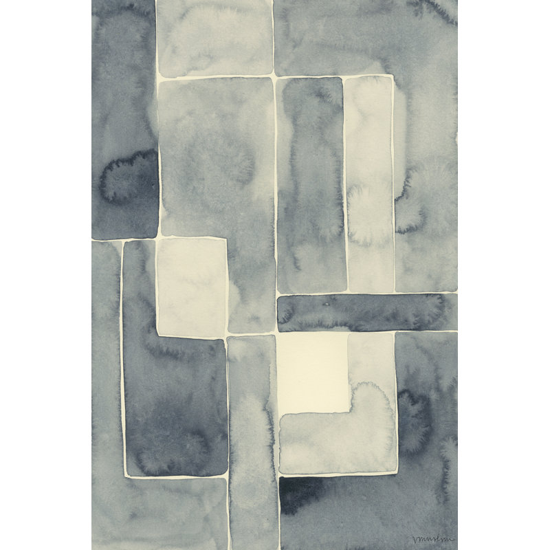 Blockade I - Wrapped Canvas Painting, 46cm H x 30cm W