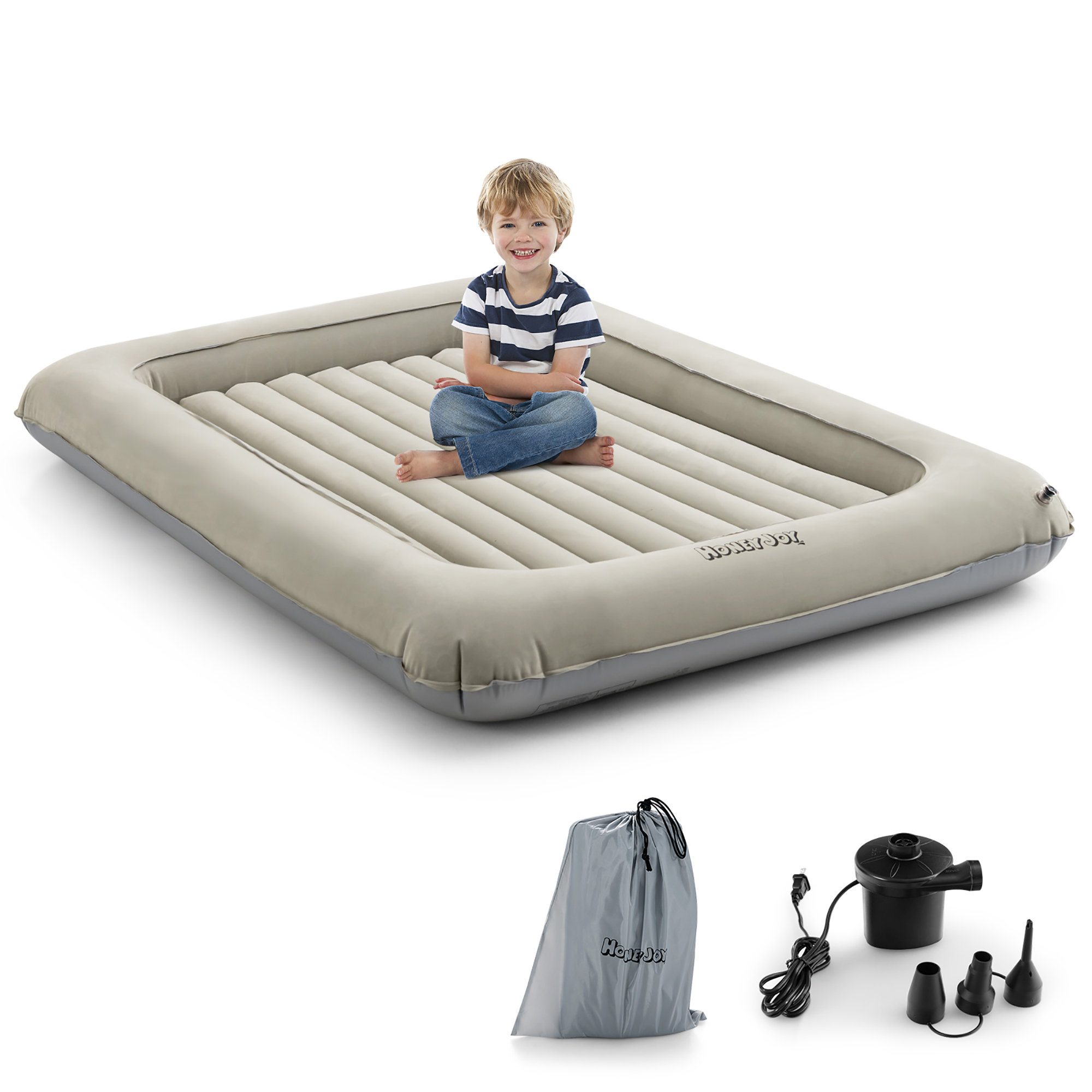 Flocking Inflatable PVC Air Beds Mattresses for Home Indoor and