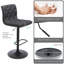 Ensemble de 2 tabourets de bar en tissu touffetés à hauteur de comptoir pivotant avec dossier Brage Living-691079726-691079714-691079716