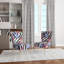 Chaise d'appoint bleue et mauve à motif de coquillages sur zèbre I - Cabin & Lodge