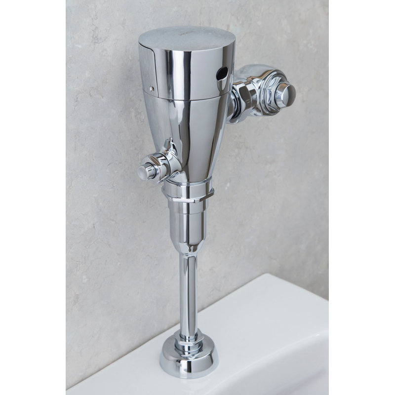Chrome Battery Powered Sensor-Operated Flush Valve for Urinals