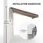 Auvent de terrasse rétractable 12 pi x 8 pi avec auvent et abat-jour manuel avec manivelle pour terrasse, balcon, cour-133654779-133654781