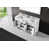 Blanc / gris / veine bleue est en rupture de stock
