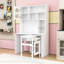 Bureau d'ordinateur avec tiroir de rangement, armoires et tablettes-804098550