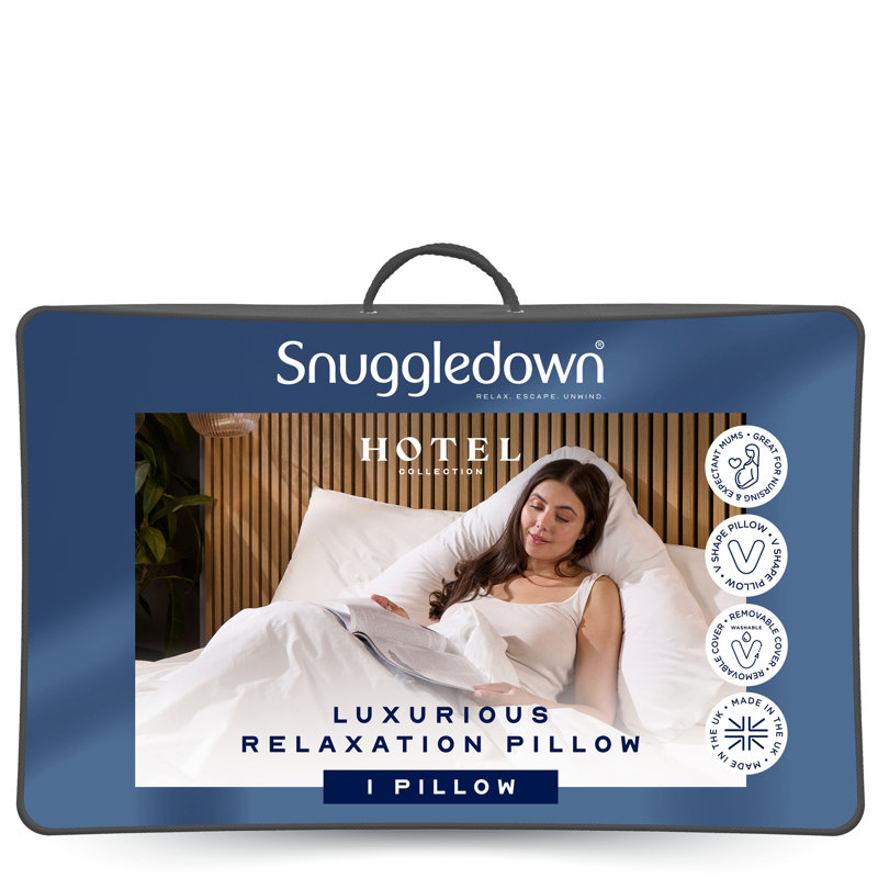 Retreat Snuggledown V Shape Pregnancy Firm Support Side Sleeper Pillow
