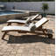Miami Teak Chaise Lounge
