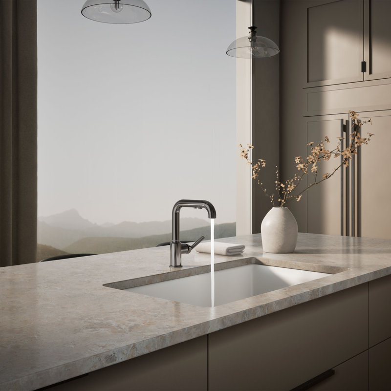 Purist® Single Handle Kitchen Faucet, Titanium