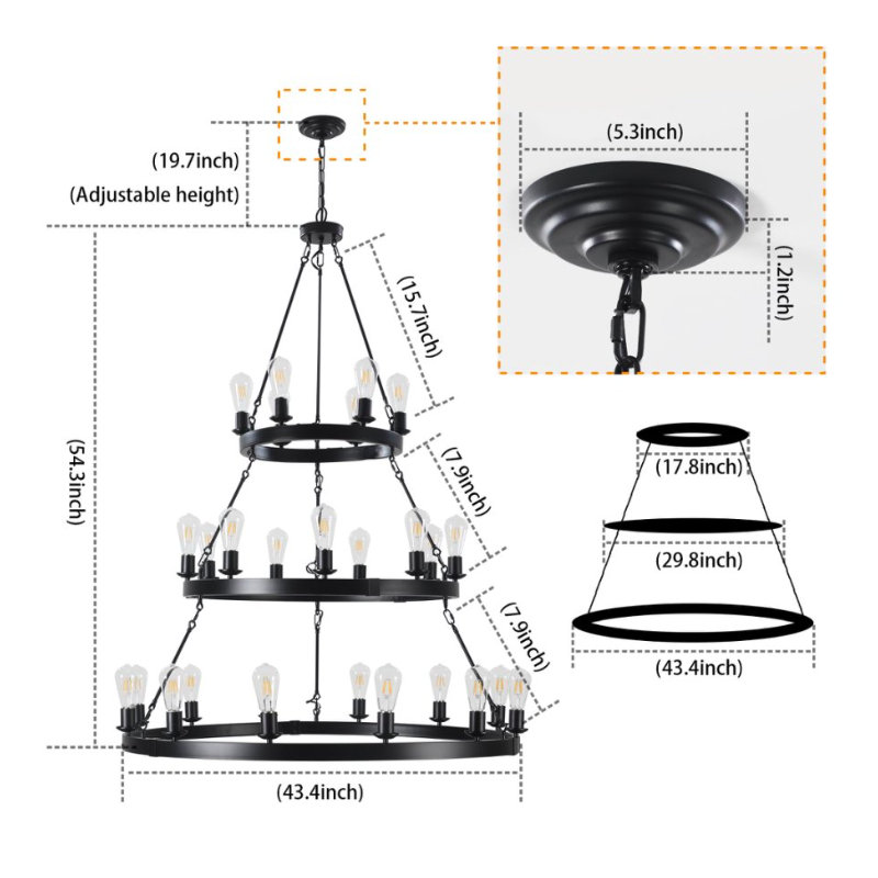 1 - Light Chandelier