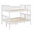 Full Over Full Bunk Bed With Ladder And Full-Length Guard Rail,Wood Bunkbed W/Slat Support,Space Saving-360267080
