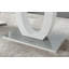 Scottsmoor Halo Dining Table Set in Modern High Gloss with 6 Luxury Velvet Dining Chairs