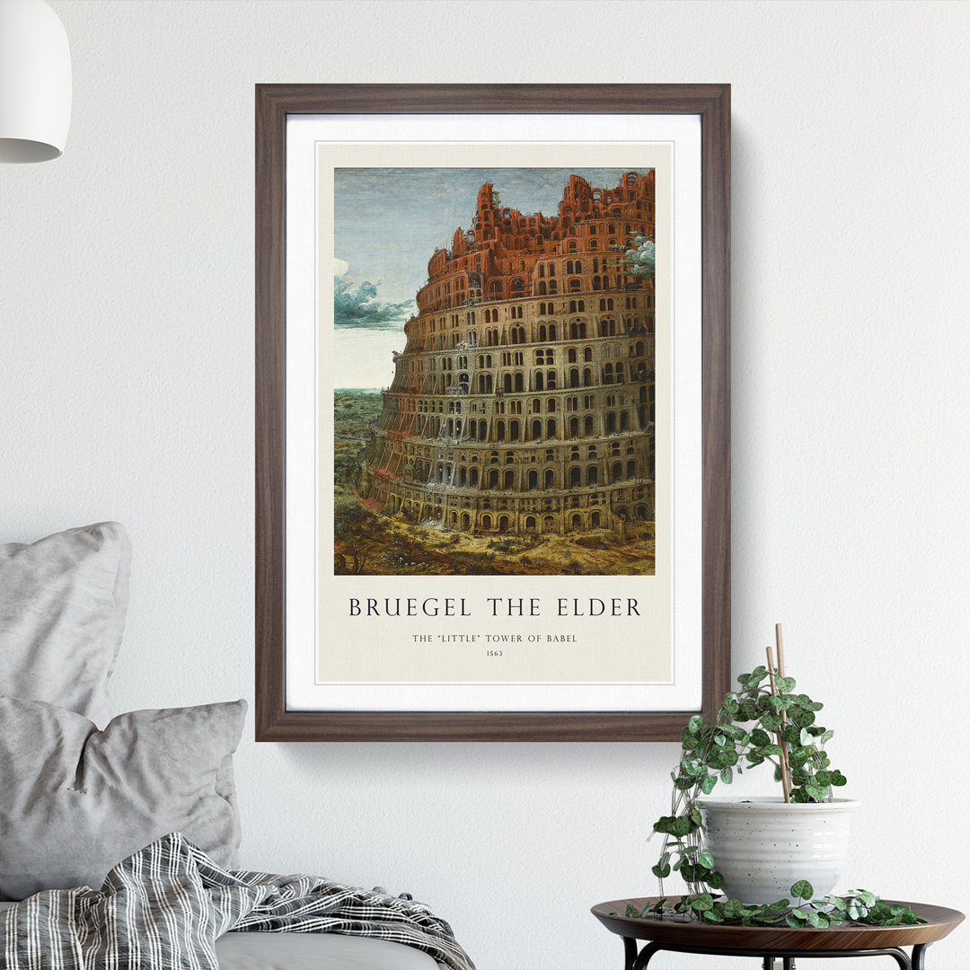 The Tower of Babel by Pieter Bruegel the Elder - Picture Frame Painting