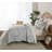 HoneiLife King Size Blended Fabric Reversible Small Purple Floral Print Quilt Bedding Set with Pillow Shams-125877150