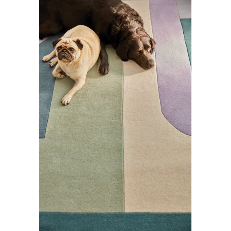 Bletchley Geometric Hand Woven Area Rug, Rectangle 200 x 290cm