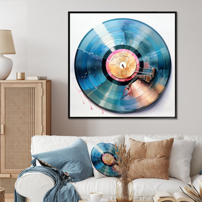 Vinyl Record Reflections - Vinyl Records Wall Art