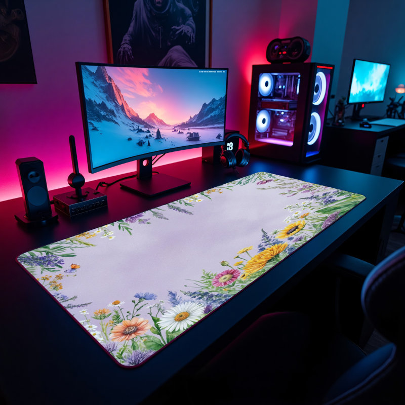 Polyester Desk Pad, 14.4x12.1