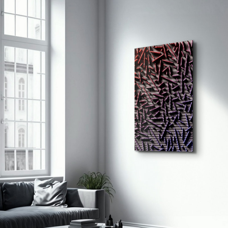 Elegant Tempered Glass Wall Art Painting, 13.8 x 21.7 inches | 100% Tempered Glass, Thickness: 0.16 inches | UV Printed for Vibrant Colors | Perfect for Home Decor, Living Room, & Office Spaces