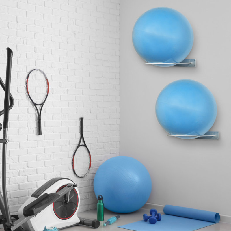Metal Multi-Use Sports Rack, Silver