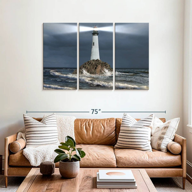 Lilie, faisceau lumineux du phare, H 36 po x l 57 po