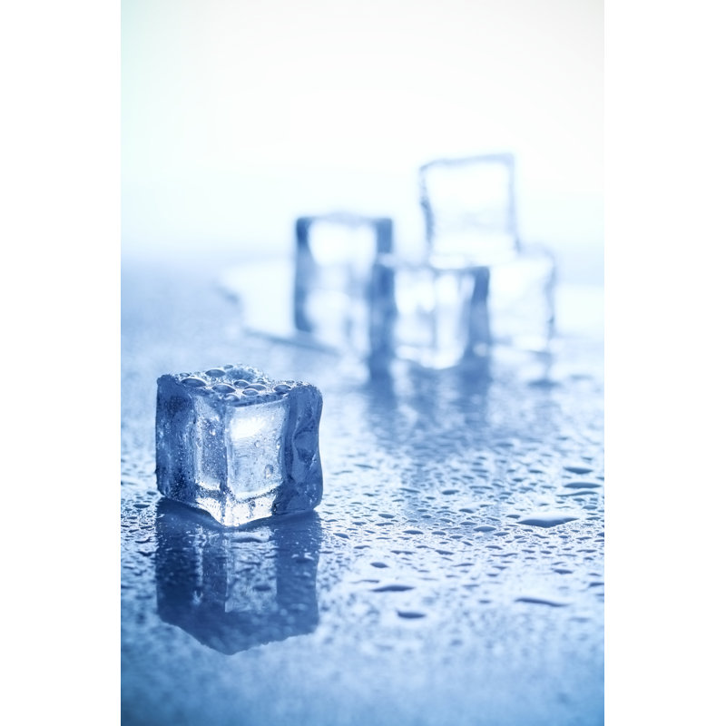 Ice Cubes by Edfuentesg - No Frame Print on Canvas, 46cm H x 30cm W