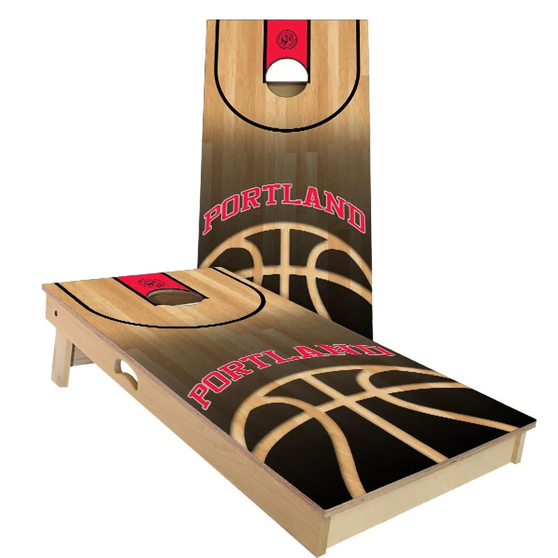Ensemble de planche de basketball à thème 2 'x 4' avec étui de transport, Portland