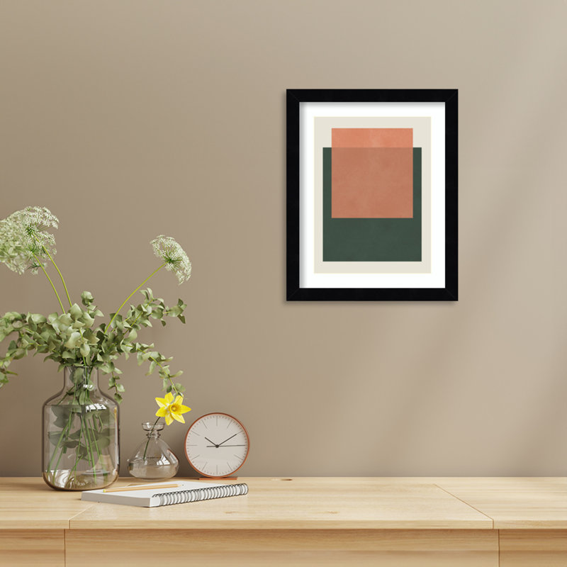«Layers of Serenity» par Vitor Costa, reproduction d'art encadrée sur bois, Noir Svelte, H 13 po x l 11 po