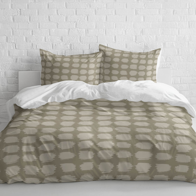 Spotted Lightweight Comforter Set, King Comforter + 2 King Pillowcases, Natural