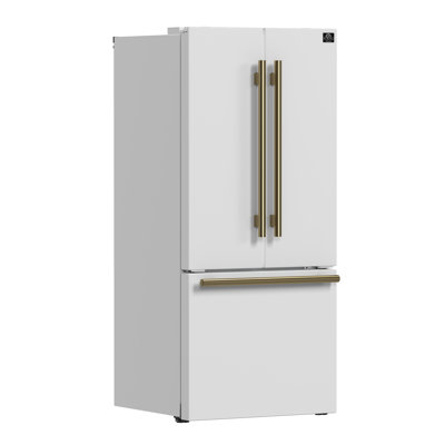 Espresso Gallipoli 30-inch French Door Refrigerator, 17.5 cu. ft. Capacity with Ice Maker