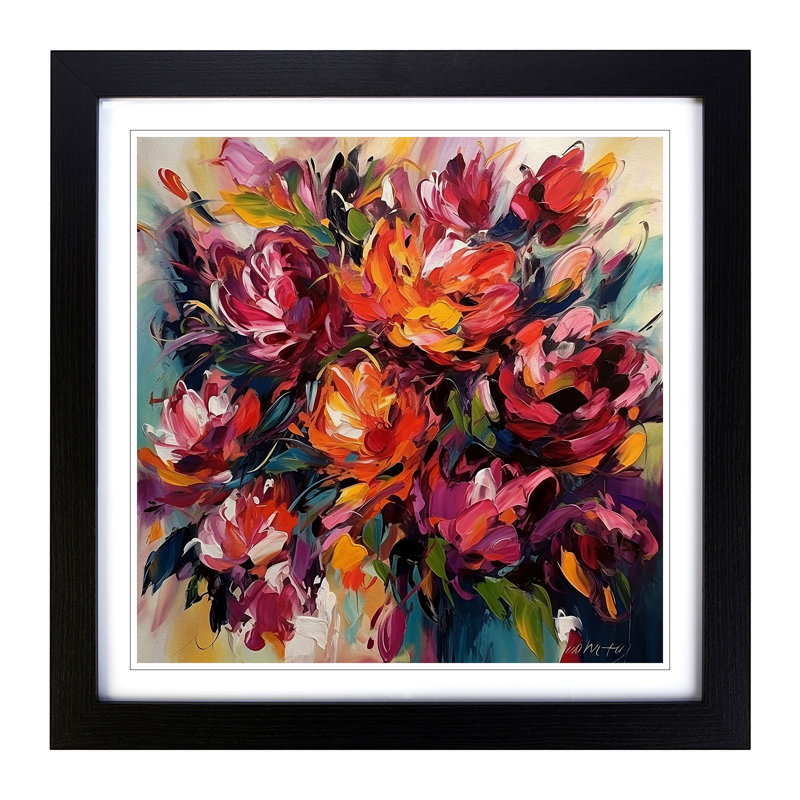 Single Picture Frame Print on Wood, Black