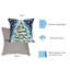 Housse de coussin d'extérieur carré Xmas Tree