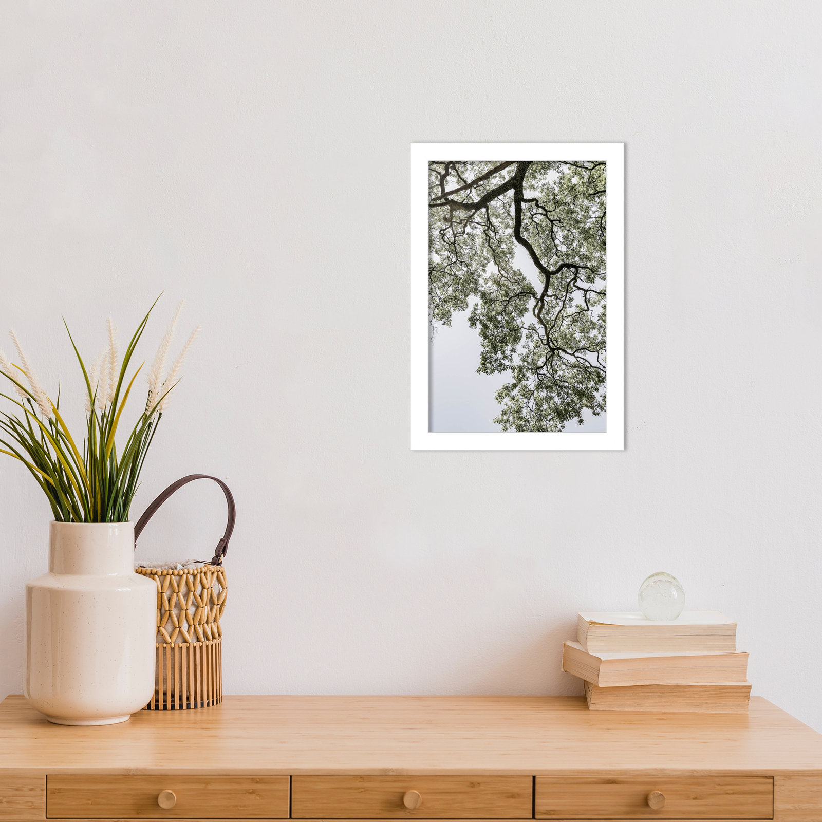 Pleasantville "Coastal Forest" Print, 13" H x 9" W, White