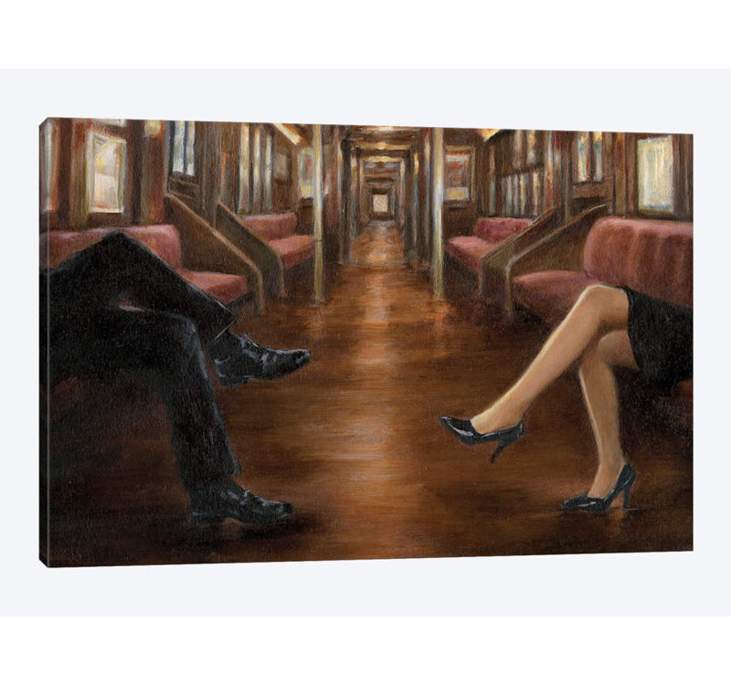 « last stop », impression sur toile, H 40 po x l 60 po x P 1,5 po, Toile tendue, Pas de tapis