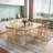 Solid Wood Dining Table Modern Rectangular Restaurant Table-1837343205