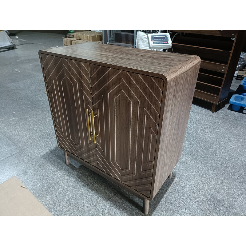 Buffet avec rangement, buffet sculpté à 2 portes, armoire d'appoint multifonctionnelle avec panneau à couches réglables pour le salon, le vestibule, le couloir, le bureau, la cuisine et la salle à manger