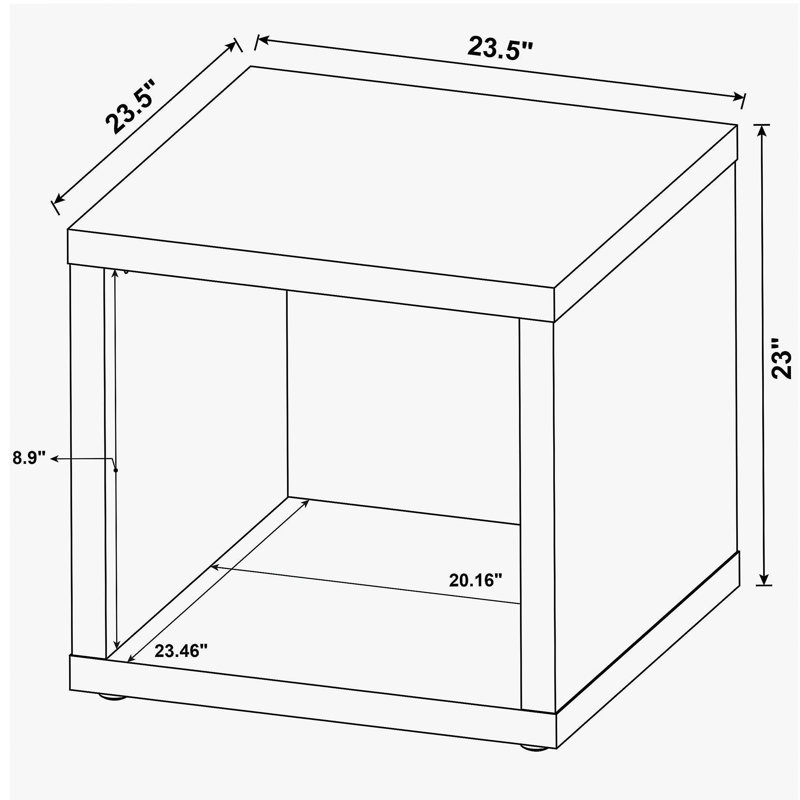 Table d'appoint Flint, Brun
