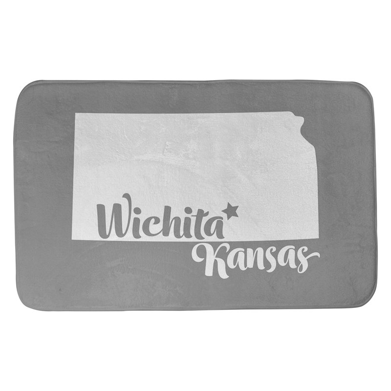 Tapis pour salle de bain allentown pennsylvanie, l 17 po x L 21 po, Orange, Wichita, Kansas
