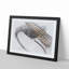 Strings of a White Bass Guitar in Abstract - Framed Print-55730754-55730759