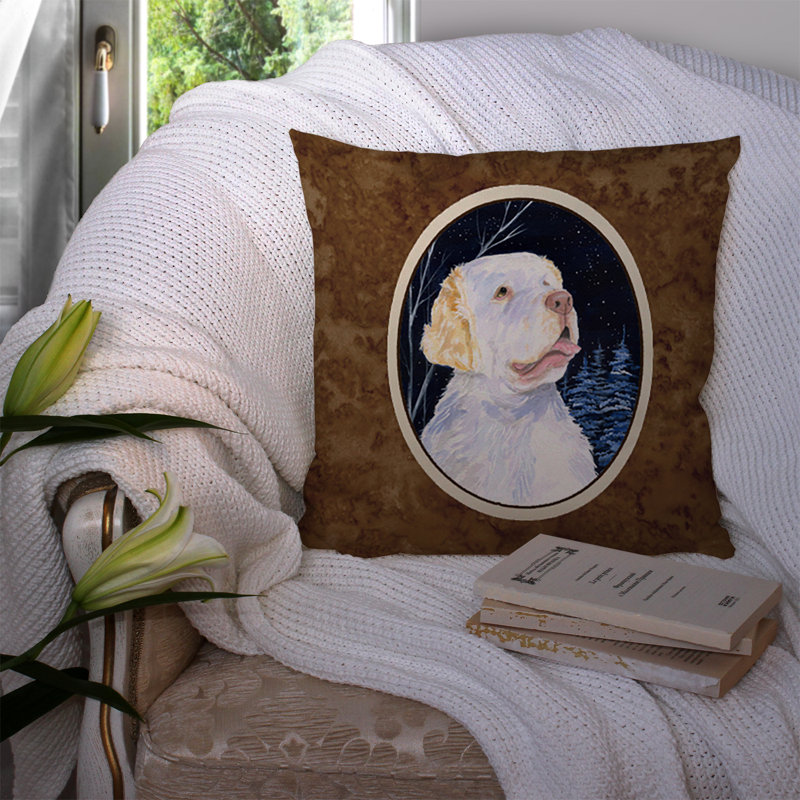 Coussin décoratif intérieur / extérieur Starry Night CLumbar Spaniel