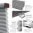 Linen Avenue Cordless Cellular Light Filtering Shade Dark Grey (Arrives 1/4" Narrower)-56409415