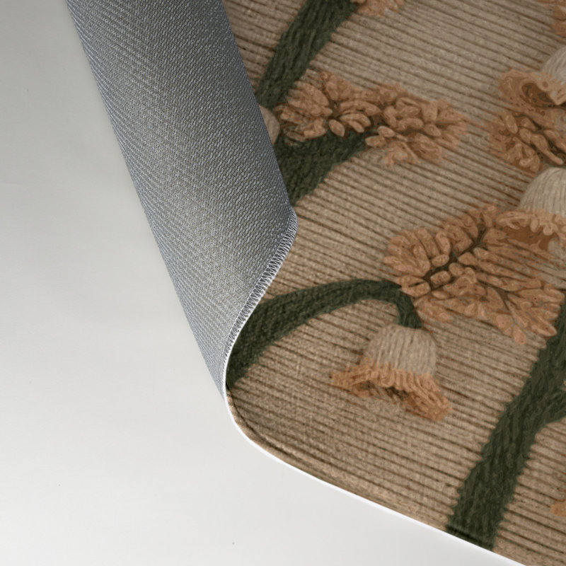 Tapis d'intérieur et d'extérieur brun Botanical, Rectangle 9 pi x 12 pi