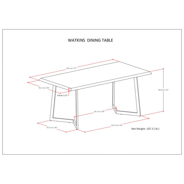 Latitude Run® Watkins Dining Table In Light Brown - Wayfair Canada