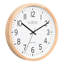 Horloge murale analogique en bois de hêtre 12,8 pouces La Crosse Technology 404-53707-INT