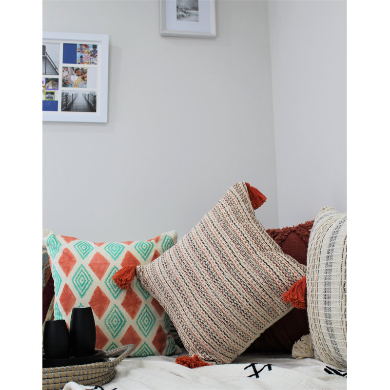 Housse de coussin tissée à la main