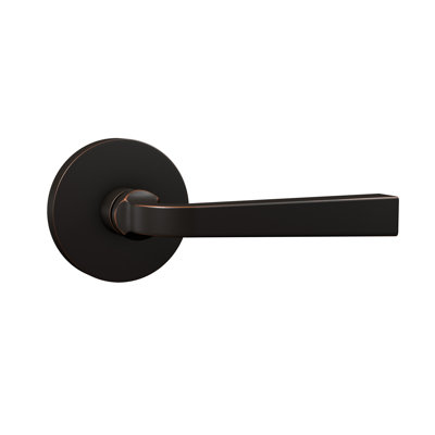 Levier Bravura 904S-6 Passage Memphis sur rosette ronde contemporaine en noir mat