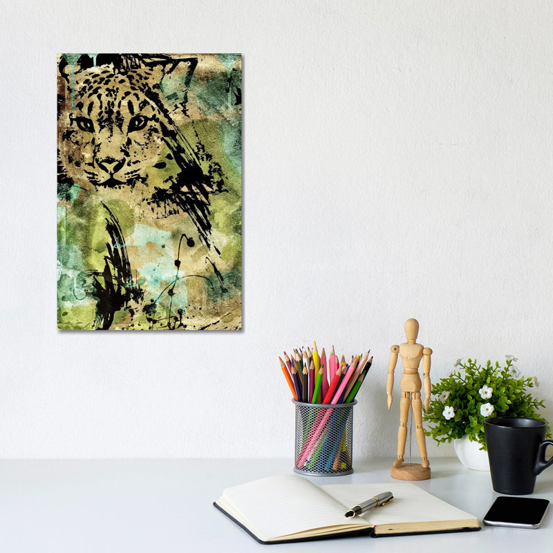 Leopard Ink by Color Bakery - Wrapped Canvas Painting
