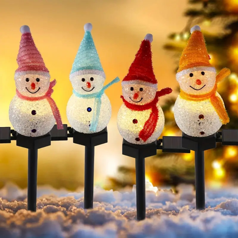 Lumières de paysage solaires imperméables décoratives solaires pour Noël, Multicolore