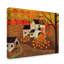 « citrouille grange d’automne folk art », reproduction de peinture à l’acrylique sur toile tendue-31974941