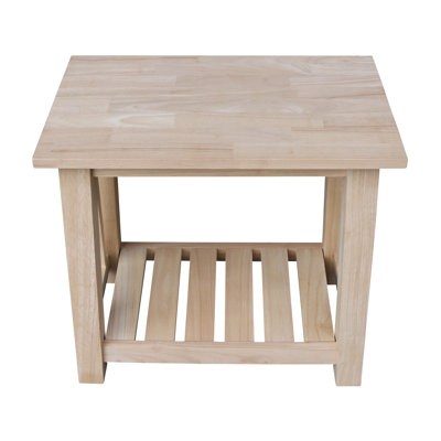 Grande table de bout en bois massif de 23,5 po Kiehl