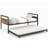 Sofie Powder Coated Steel Daybed with Trundle Bed