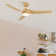 132.1cm 3-Blade LED Smart Ceiling Fan with Remote Control and Light Kit Included